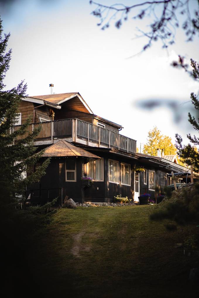 From the lawn at Eagle's Nest Resort, Anahim Lake.